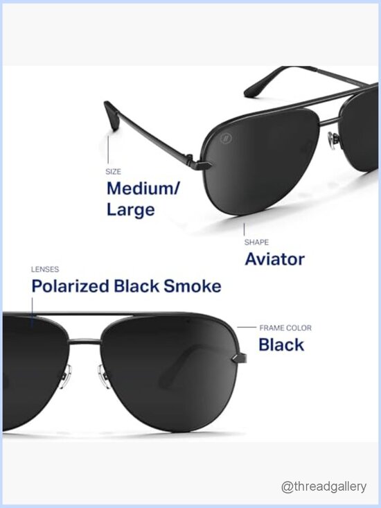 Modern Aviator Polarized Sunglasses Metal Frame UV Protection main image 5